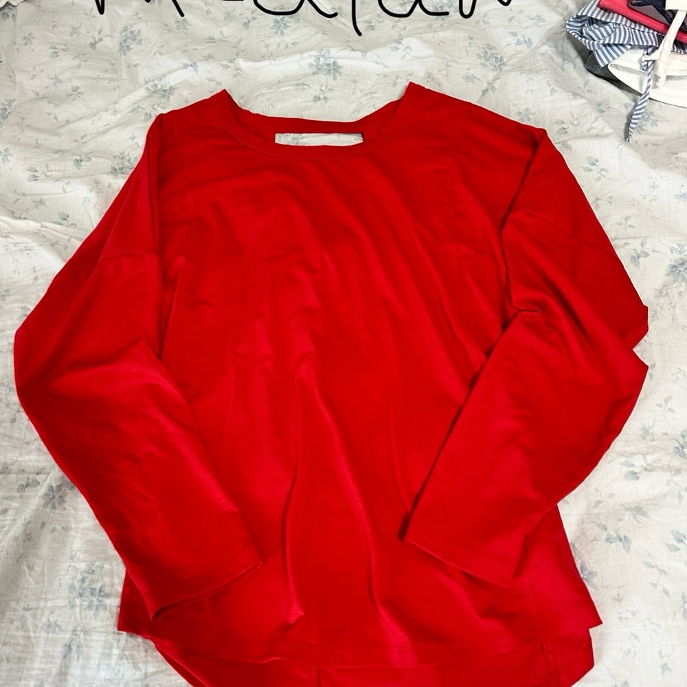 Target Women's Red Long Sleeve Tee